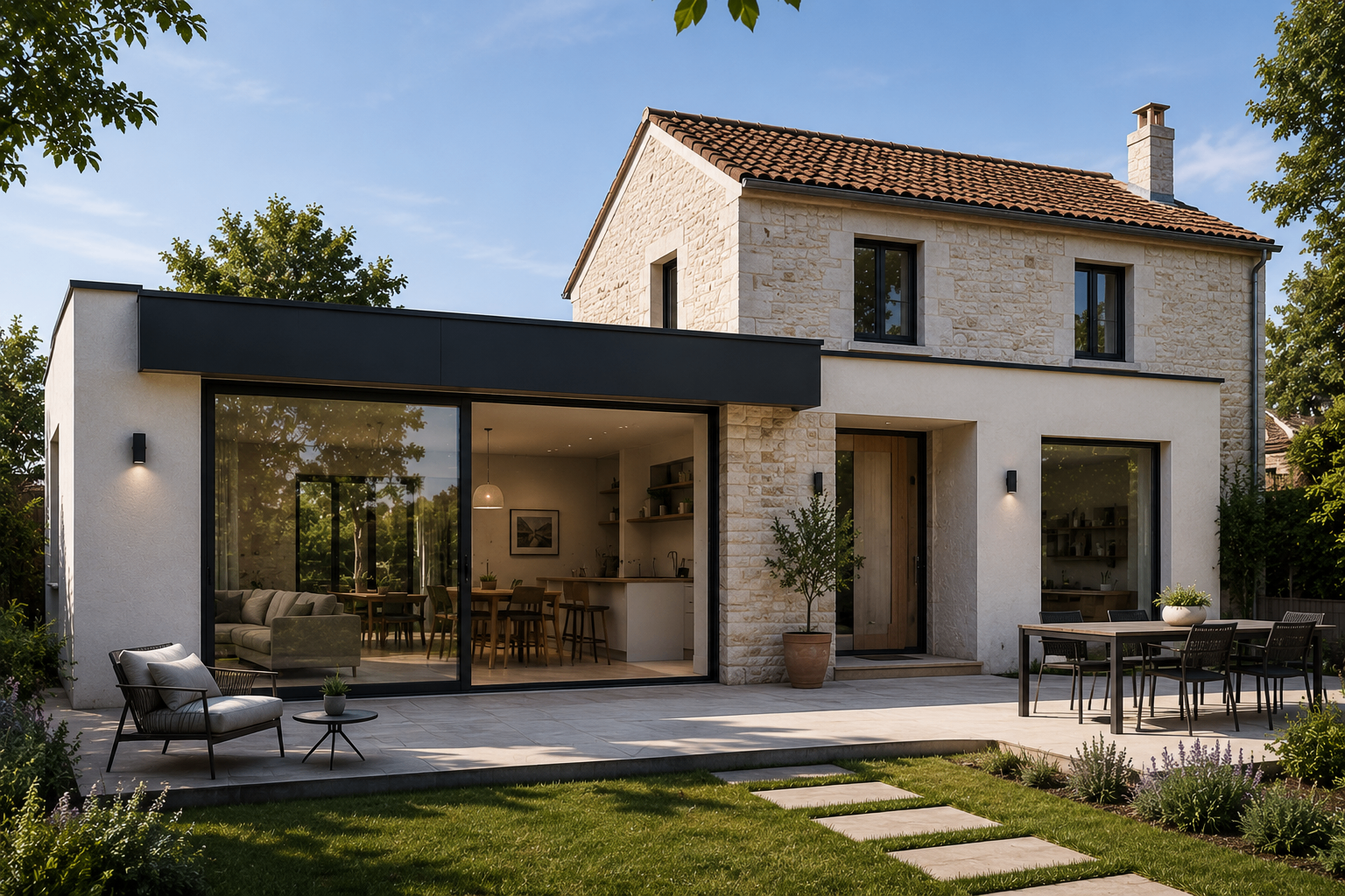 Maison contemporaine rénovée